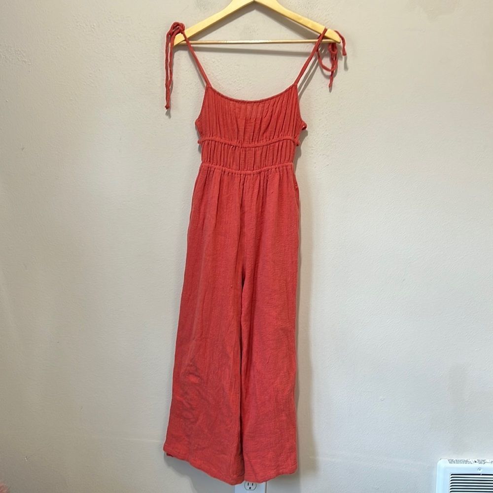 Urban Outfitters Orange Knit Jumpsuit